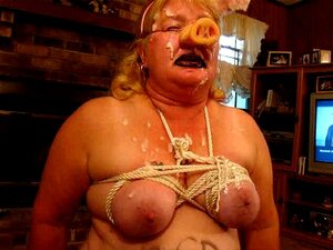cochon couvert de foutre