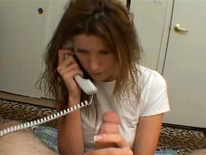 Salope ne peut même pas raccrocher le téléphone pendant ce coup de