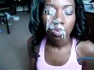 Compilation de faciales énormes d'ébène,