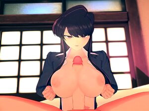 Shouko Komi donnant une branlette espagnole Komi-san Hentai Non