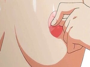 L'anime rousse se fait frotter les tétons