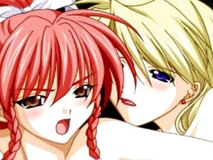 Les lesbiennes d'anime se frottent la chatte