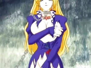 Hentai Princess enchaînée baisée en groupe par un bandit