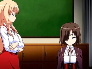 Une jolie fille hentai avec de gros seins a envie d'action sexuelle