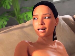 Hentai anal avec une shemale animée, transsexuelle noire, baise anale
