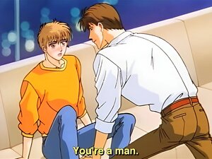 Le petit anime gay sucé et séduit