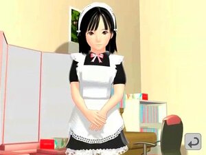 Bonne à tout faire hentai ouvrant les jambes et donnant une pipe