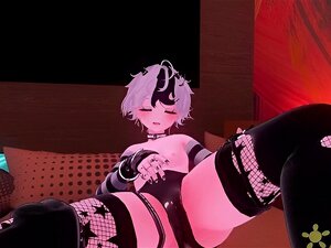 Le mignon anime femboy est devenu excité et n'a pas pu résister à