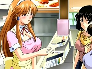 Une serveuse sexy et fraîche se fait lécher. Une serveuse souple et