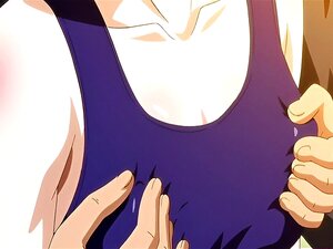 Une mignonne hentai en maillot de bain se fait baiser