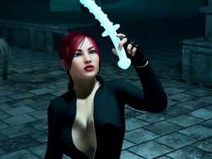 Animation 3D plus de sexe avec une nana aux gros seins rousse