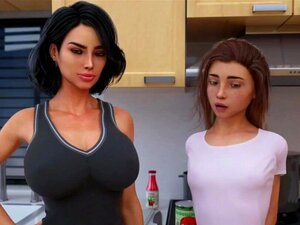 Milfy Town se faufile dans son joli pantalon de collégienne